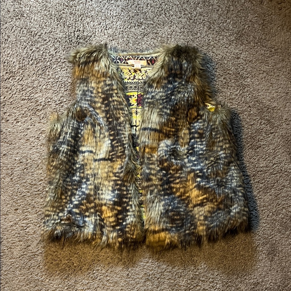 Stylish Faux Fur Kids Vest
